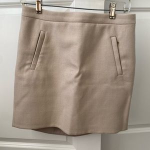 J.Crew wool skirt- Khaki-Size 4